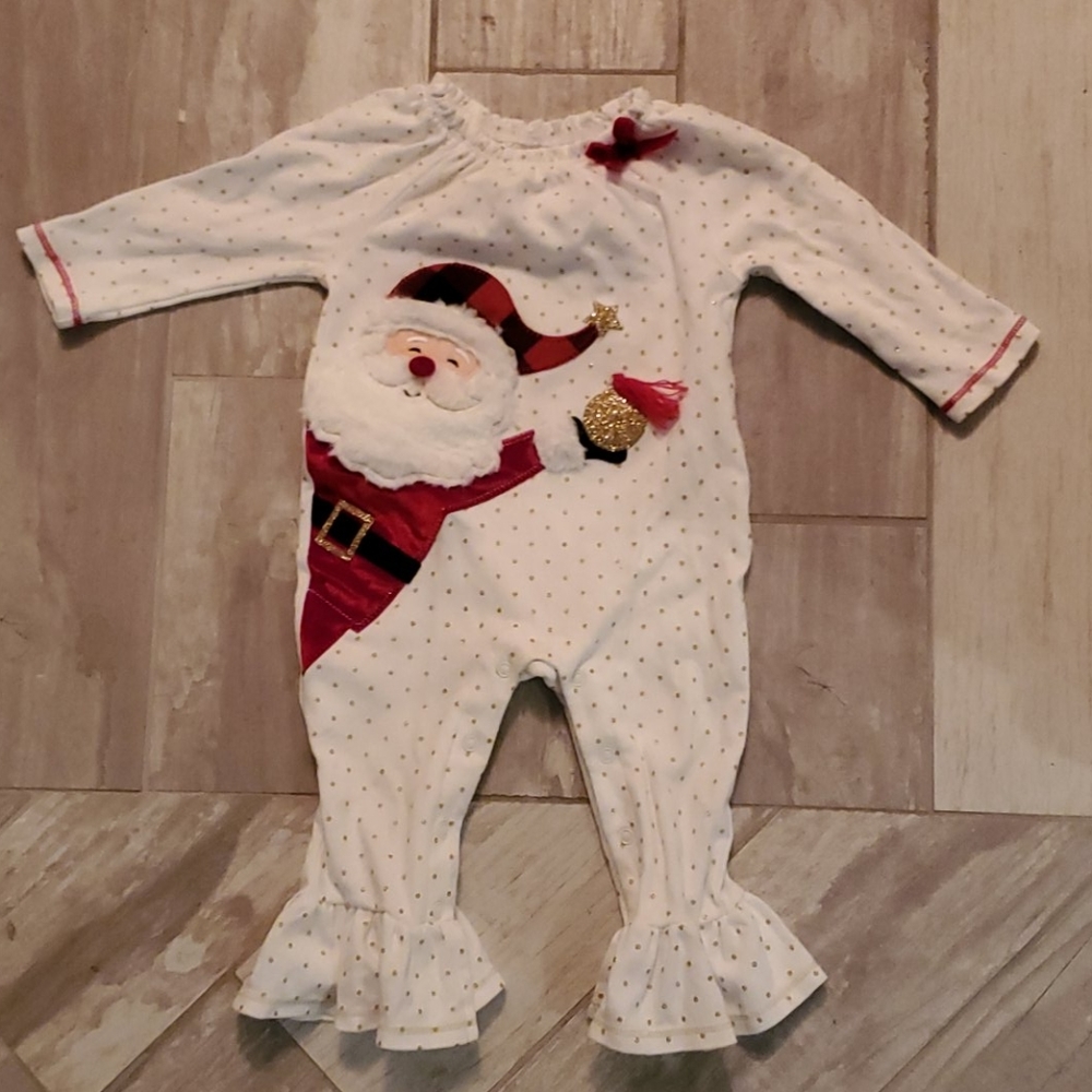 Mud pie santa onesie
